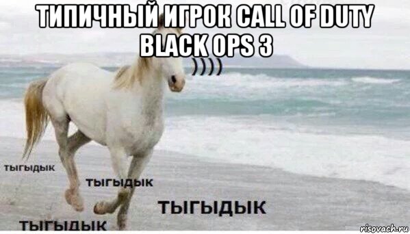 типичный игрок call of duty black ops 3 , Мем   Тыгыдык