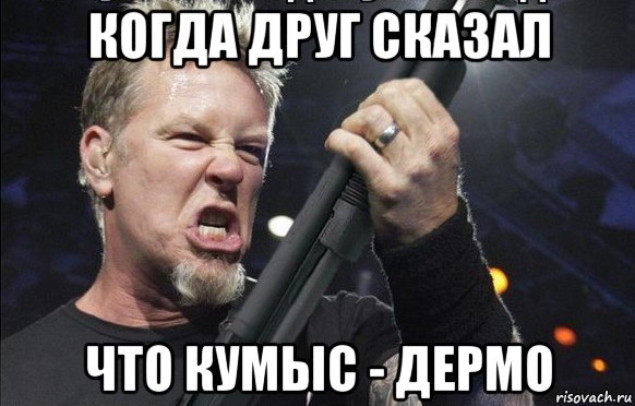 когда друг сказал что кумыс - дермо, Мем То чувство когда