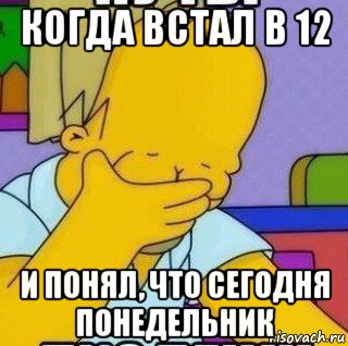 12 поняла. Когда проснулся в понедельник. Проснись и пой Мем. Когда проснулся и понимаешь что. Встал в 12.