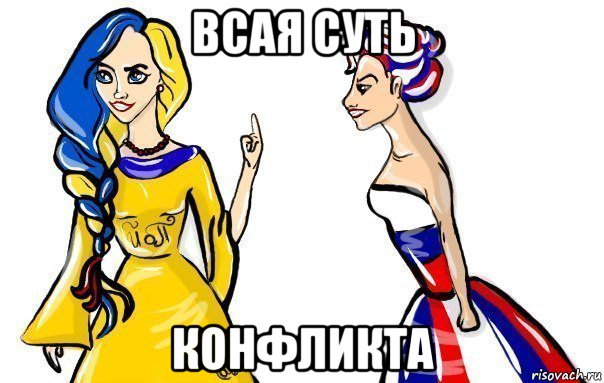 Россия и украина рисунки