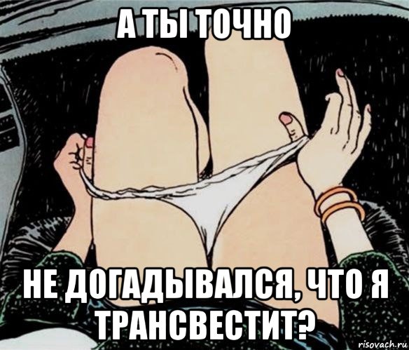 а ты точно не догадывался, что я трансвестит?, Мем А ты точно