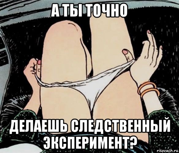 а ты точно делаешь следственный эксперимент?, Мем А ты точно