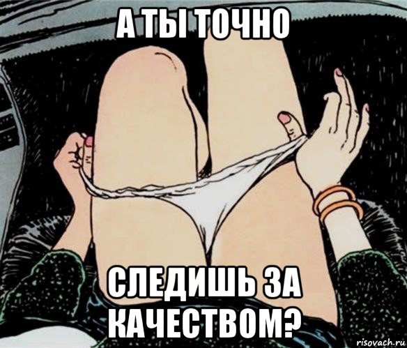 а ты точно следишь за качеством?, Мем А ты точно