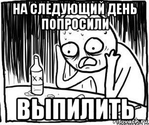 на следующий день попросили выпилить, Мем Алкоголик-кадр