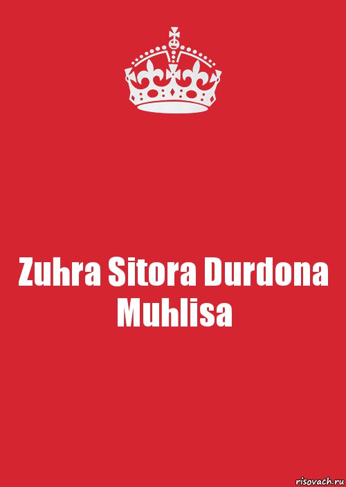 Zuhra Sitora Durdona Muhlisa, Комикс Keep Calm 3