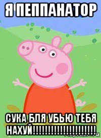 я пеппанатор сука бля убью тебя нахуй!!!!!!!!!!!!!!!!!!!!!, Мем  Peppa