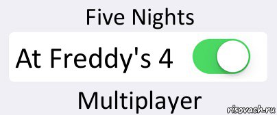 Five Nights At Freddy's 4 Multiplayer, Комикс Переключатель