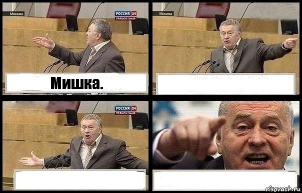 Мишка.   , Комикс с Жириновским