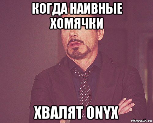 когда наивные хомячки хвалят onyx, Мем твое выражение лица