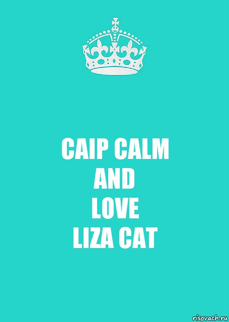 CAIP CALM
AND
LOVE
LIZA CAT