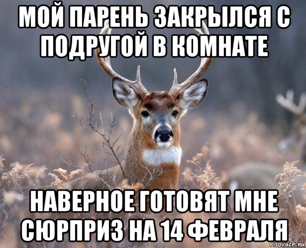 мой парень закрылся с подругой в комнате наверное готовят мне сюрприз на 14 февраля