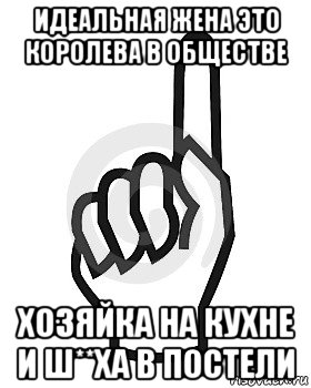 идеальная жена это королева в обществе хозяйка на кухне и ш**ха в постели, Мем Сейчас этот пидор напишет хуйню