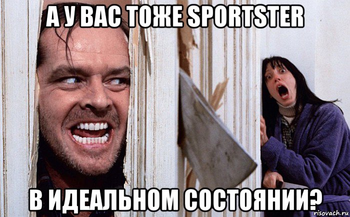 а у вас тоже sportster в идеальном состоянии?