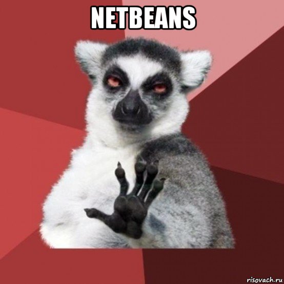 netbeans , Мем Узбагойзя