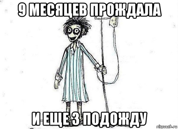 9 месяцев прождала и еще 3 подожду, Мем  зато я сдал