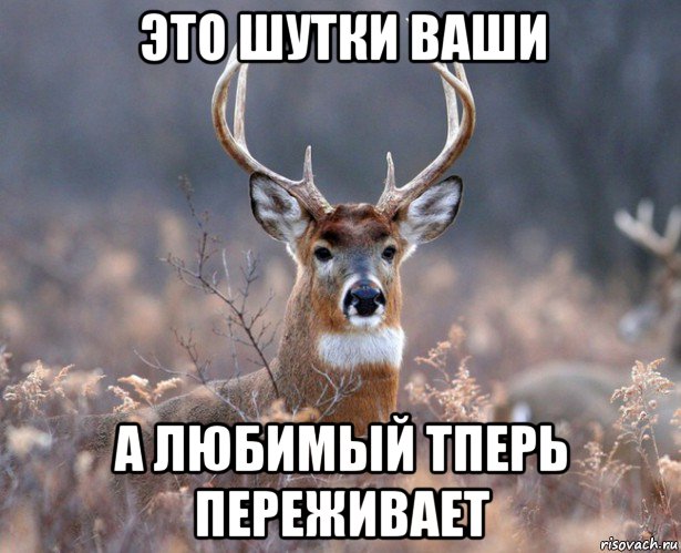 это шутки ваши а любимый тперь переживает