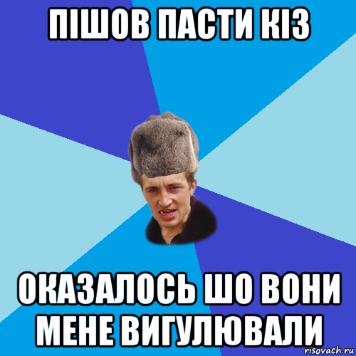 пішов пасти кіз оказалось шо вони мене вигулювали, Мем Празднчний паца