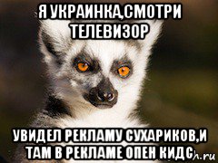 я украинка,смотри телевизор увидел рекламу сухариков,и там в рекламе опен кидс, Мем Я збагоен