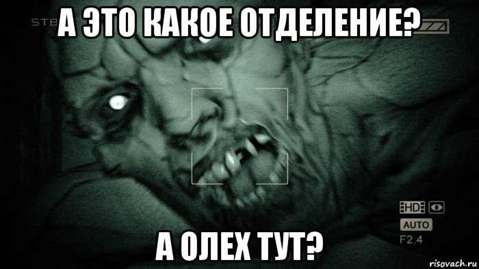 а это какое отделение? а олех тут?, Мем Аутласт