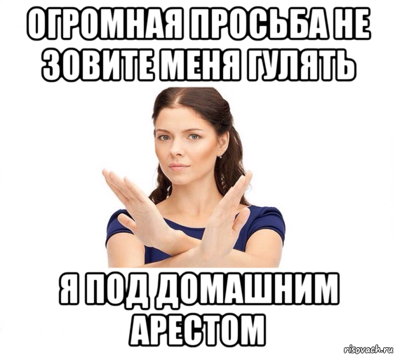 огромная просьба не зовите меня гулять я под домашним арестом, Мем Не зовите