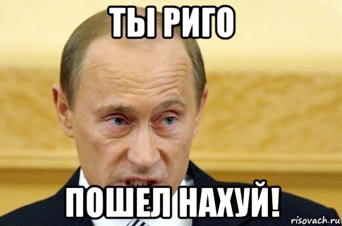 ты риго пошел нахуй!, Мем путин