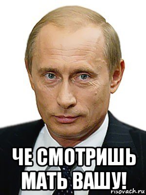  че смотришь мать вашу!, Мем Путин