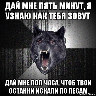 Чтоб твои. Дай мне 5 минут я узнаю как тебя зовут. Я всего пять минут русский. Волк в лесу мэм. Дай мне дай.