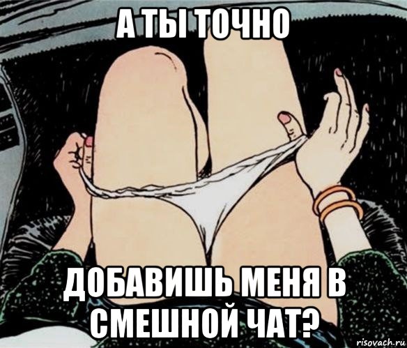 а ты точно добавишь меня в смешной чат?, Мем А ты точно