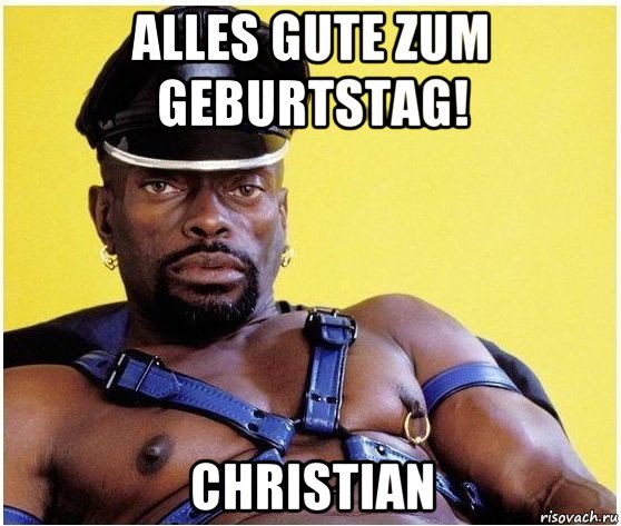 alles gute zum geburtstag! christian, Мем Черный властелин