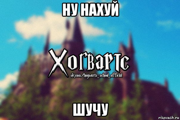 ну нахуй шучу, Мем Хогвартс