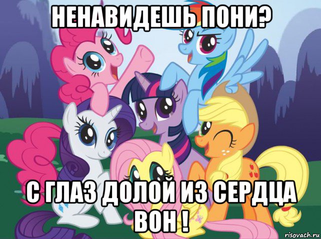 ненавидешь пони? с глаз долой из сердца вон !, Мем My little pony