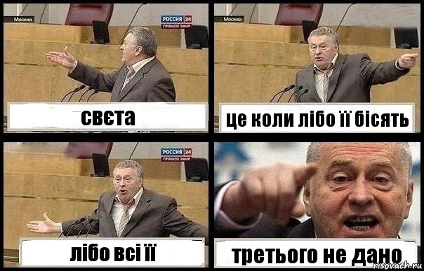 свєта це коли лібо її бісять лібо всі її третього не дано, Комикс с Жириновским