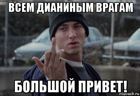 всем дианиным врагам большой привет!, Мем  Eminem