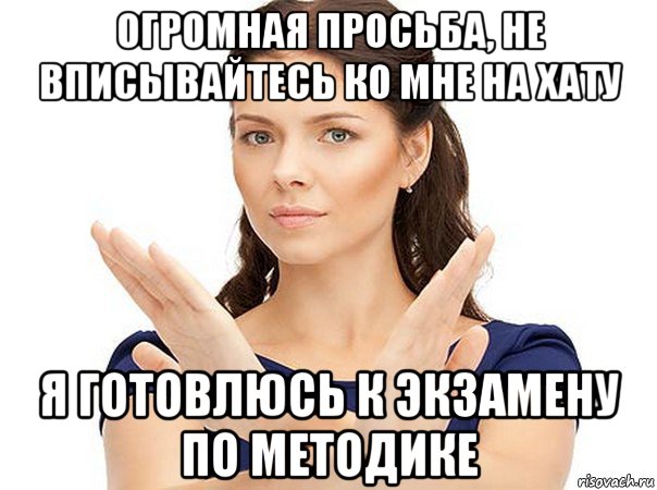 огромная просьба, не вписывайтесь ко мне на хату я готовлюсь к экзамену по методике, Мем Огромная просьба