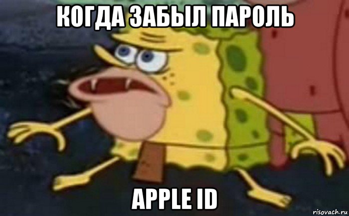 когда забыл пароль apple id