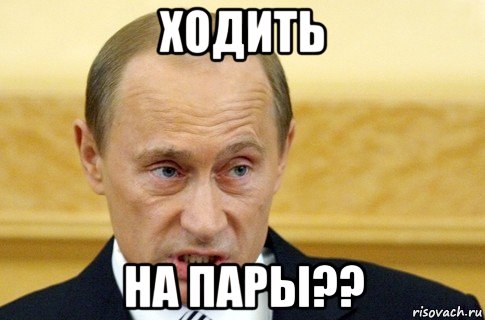 ходить на пары??, Мем путин