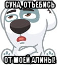 сука, отъебись от моей алины!, Мем  Стикер вк