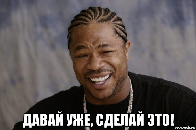  давай уже, сделай это!, Мем Xzibit