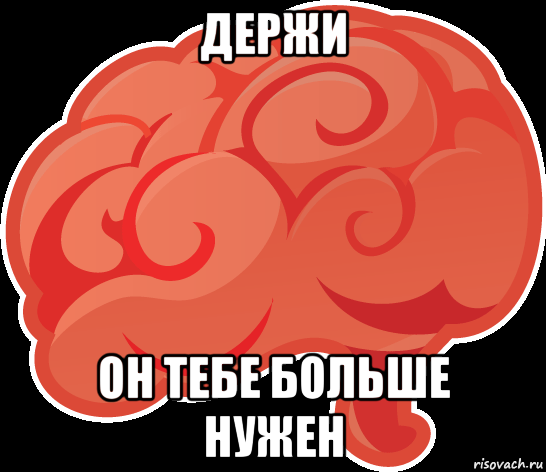 Держи. Держи это тебе мозг. На это тебе мозг. Мем тебе нужнее. На тебе нужнее мозг.