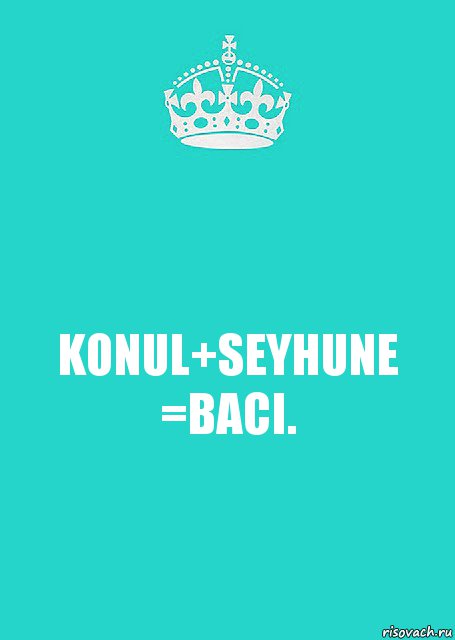 KONUL+SEYHUNE =BACI.