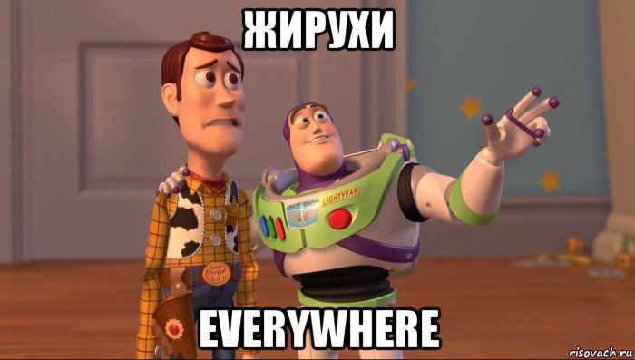 жирухи everywhere, Мем Они повсюду (История игрушек)