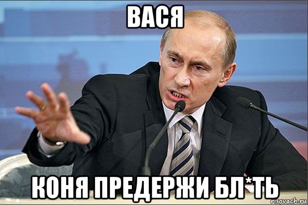 вася коня предержи бл*ть, Мем Путин