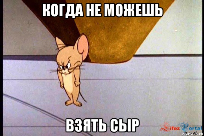 когда не можешь взять сыр