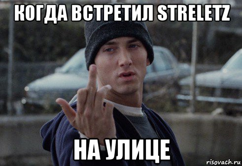 когда встретил streletz на улице, Мем  Eminem