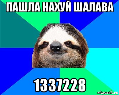 пашла нахуй шалава 1337228, Мем Ленивец