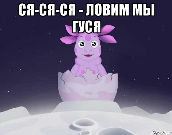 ся-ся-ся - ловим мы гуся , Мем лунтик