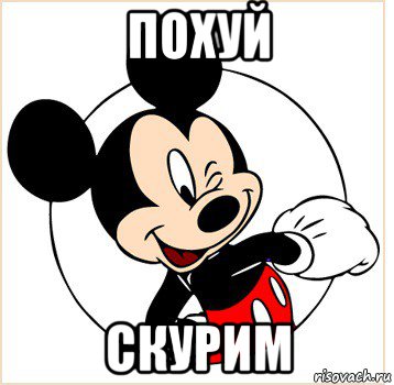 похуй скурим, Мем Микки Маус