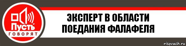 эксперт в области поедания фалафеля, Комикс   пусть говорят