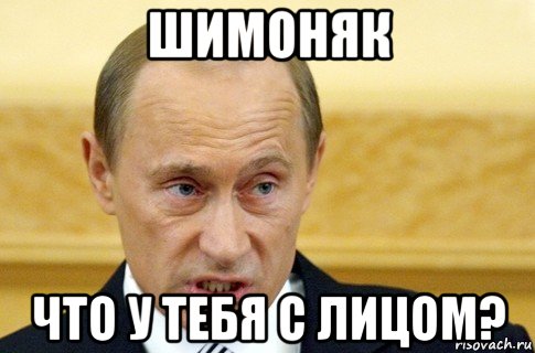 шимоняк что у тебя с лицом?, Мем путин