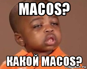 macos? какой macos?, Мем Какая защита